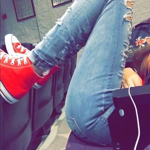 Red converse